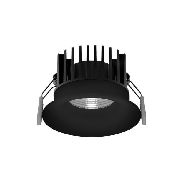 Nova Luce Blade - inbouwspot - Ø 85 mm, Ø 80 mm inbouwmaat - 12W LED incl. - IP65 - zwart