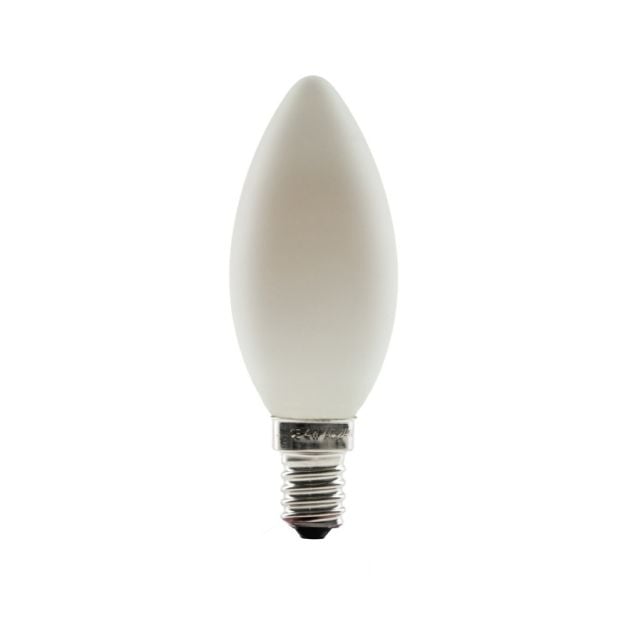 Segula LED lamp - Ambient Line - dim to warm - Ø 3,5 x 10 cm - E14 - 3,3W dimbaar - 2700K tot 2000K - melkglas