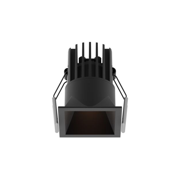 Nova Luce Bree - inbouwspot - 56 x 56 mm, 50 x 50 mm inbouwmaat - 7W LED incl. - IP32 - zwart