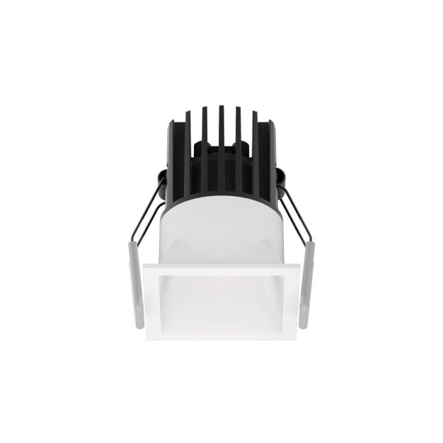 Nova Luce Bree - inbouwspot - 56 x 56 mm, 50 x 50 mm inbouwmaat - 7W LED incl. - IP32 - wit