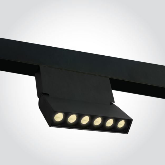 ONE Light Magnetic Linear Spots - LED lineaire magnetische railverlichting - 12,6 x 2,5 x 12 cm - 10W LED incl. - zwart