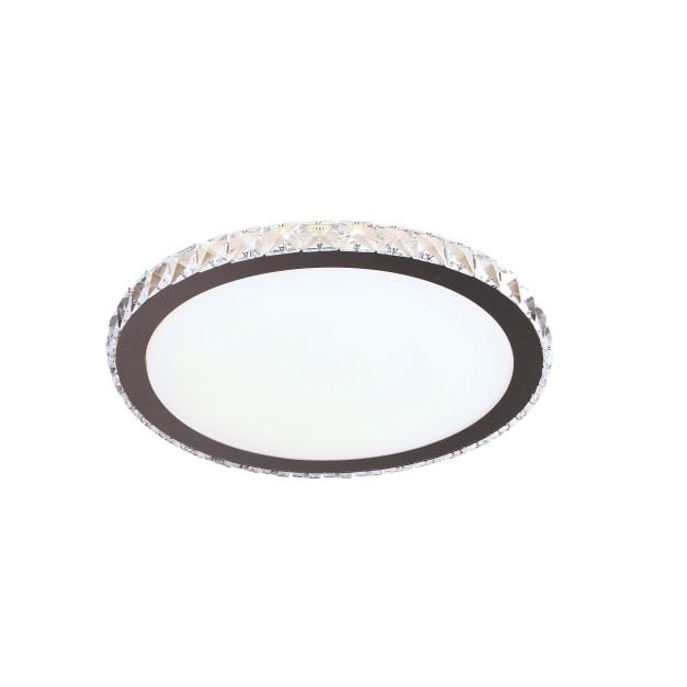 Maxlight Prezzio - plafondverlichting - Ø 40 x 4 cm - 24W LED incl. - chroom