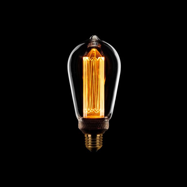 ETH Edison LED Filament - E27 - 3 stappen dimbaar - 5W - 1800K - transparant