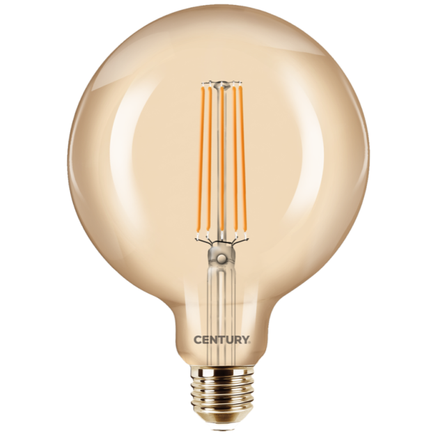 Century Italia LED filament lamp - Ø 12,5 x 17 cm - E27 - 11W dimbaar - 2200K - amber