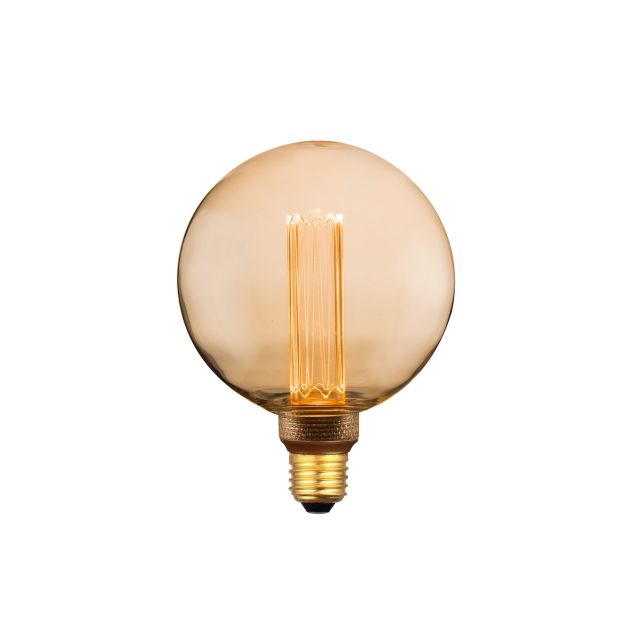 ETH LED Filament Globe - Ø 12,5 cm - E27 - 3,5W dimbaar - 1800K - goud