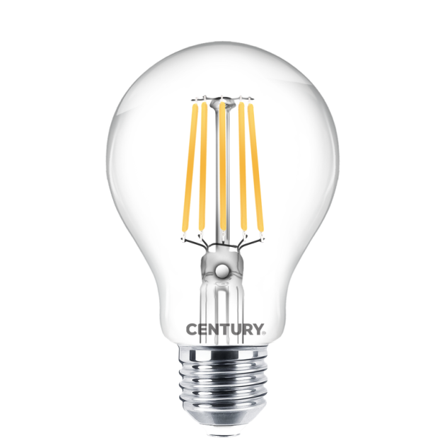 Century Italia Incanto - Ø 7,5 x 14 cm - E27 - 16W niet dimbaar - 2700K - transparant