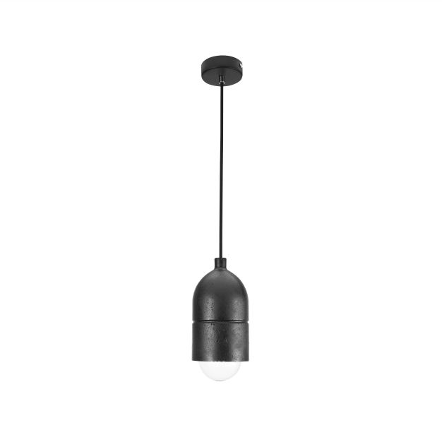 Nova Luce Alanzo - hanglamp - Ø 10 x 120 cm - zwart