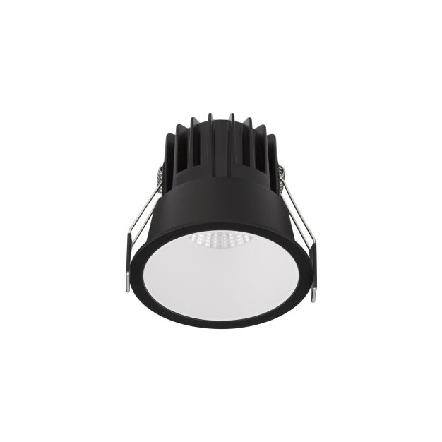 Nova Luce Luela - inbouwspot - Ø 85 mm - inbouwmaat 75 mm - 13W LED incl. - zwart met wit - 3000K