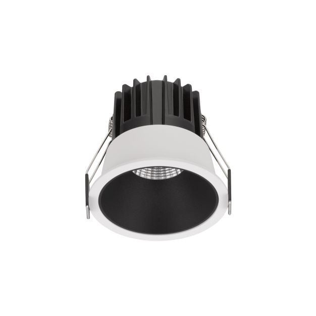 Nova Luce Luela - inbouwspot - Ø 85 mm - inbouwmaat 75 mm - 13W LED incl. - wit en zwart - 3000K