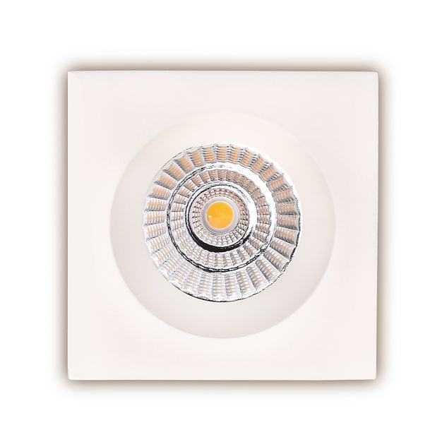 Maxlight Technical Spot H0064 - inbouwspot 1L - 90 x 90 mm, Ø 76 mm inbouwmaat - 7,5W LED incl. - wit