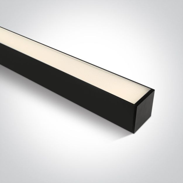 ONE Light LED Linear Profiles - lineair systeem - 150 x 7,5 x 7,5 cm - 50W LED incl. - zwart - instelbare lichtkleur