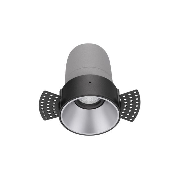 Nova Luce Homer - inbouwspot - Ø 74 mm - inbouwmaat 75 mm - 10W LED incl. - 24° lichtbundel - zwart met aluminium