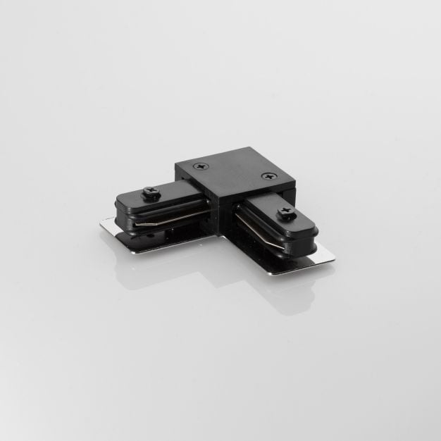 Nova Luce L-connector 2 draden - zwart