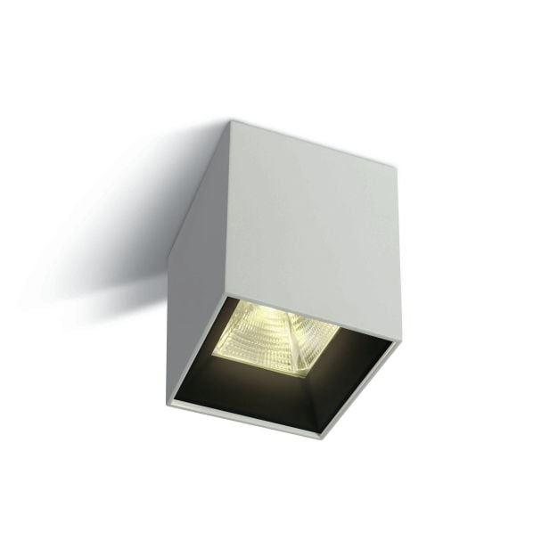 ONE Light Dark Light Pro Square Cylinders - opbouwspot 1L - 8 x 8 x 10,4 cm - 15W LED incl. - wit