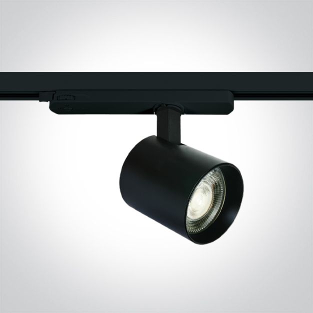 ONE Light COB Shop Range - rail spot - Ø 8 x 6 cm - 10W/15W/20W LED incl. - zwart - witte lichtkleur