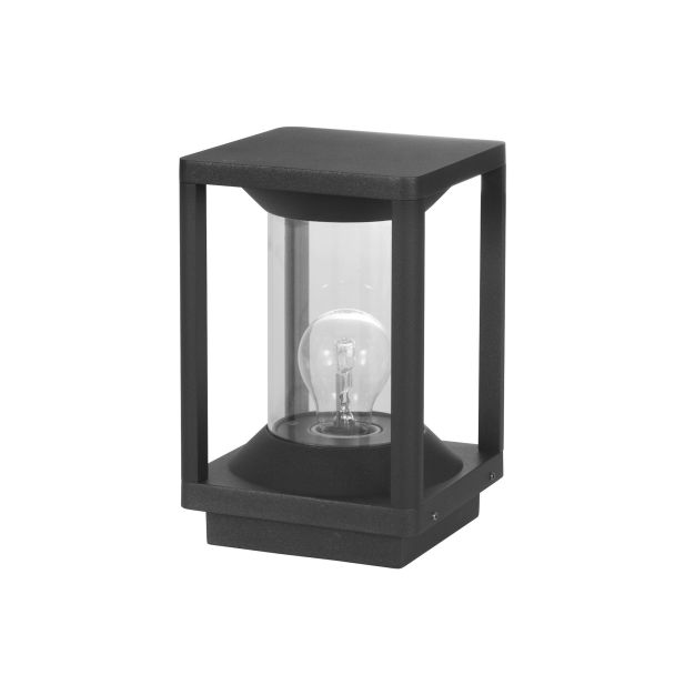 Nova Luce Loeve - vloerlamp - 14,5 x 14,5 x 22 cm - IP65 - antraciet