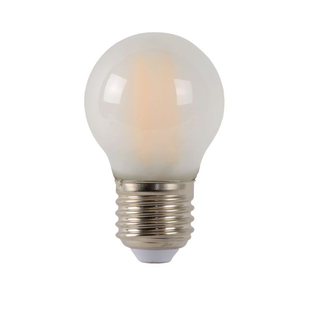 Lucide LED filament lamp - Ø 4,5 x 7,4 cm - E27 - 4W dimbaar - 2700K - albast