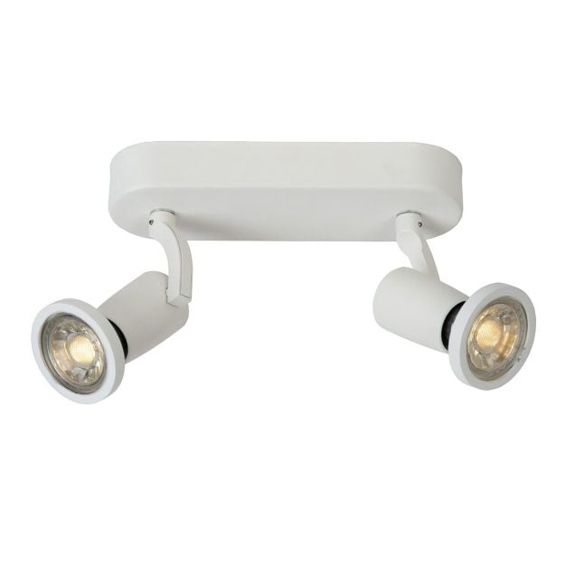 Lucide Jaster 2 - opbouwspot - 20 x 6 x 15,5 cm - 2 x 5W LED incl. - wit