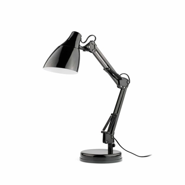 Faro Gru - bureaulamp - 33 x 15,7 x 50 cm - mat zwart