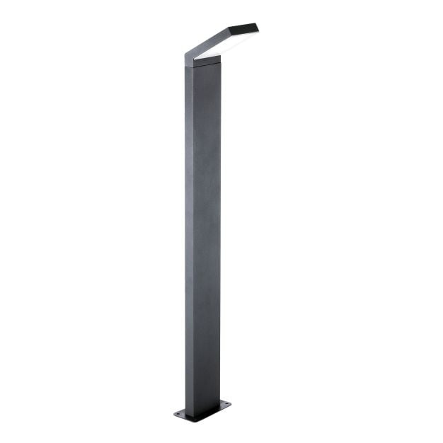 Nova Luce Park - tuinpaal - 12 x 12 x 80 cm - 6W LED incl. - IP54 - donkergrijs