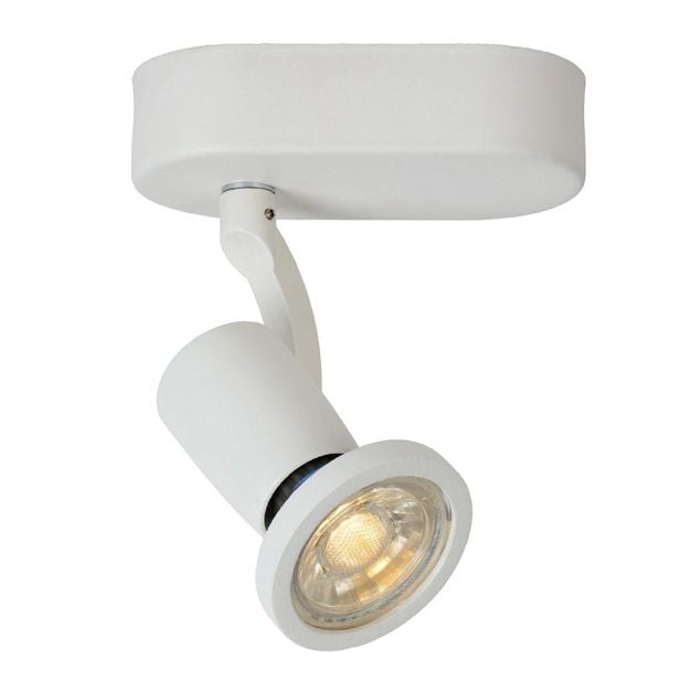 Lucide Jaster 1 - opbouwspot - 6 x 15,5 x 11,7 cm - 5W LED incl. - wit