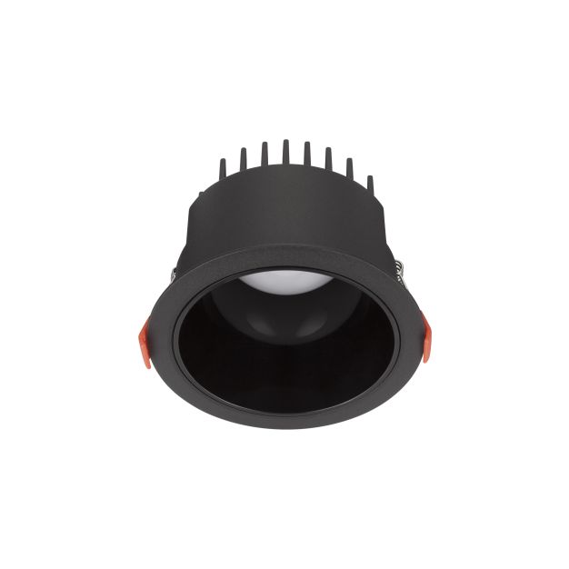 Nova Luce Luela - inbouwspot - Ø 11,5 cm - inbouwmaat Ø 10,5cm - 20W LED incl. - zwart