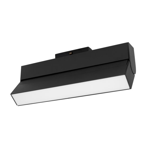 Nova Luce Rieti - armatuur voor magnetisch profielsysteem - 27,4 x 3,4 x 11,6 cm - 15W LED incl. - zwart - warm witte lichtkleur