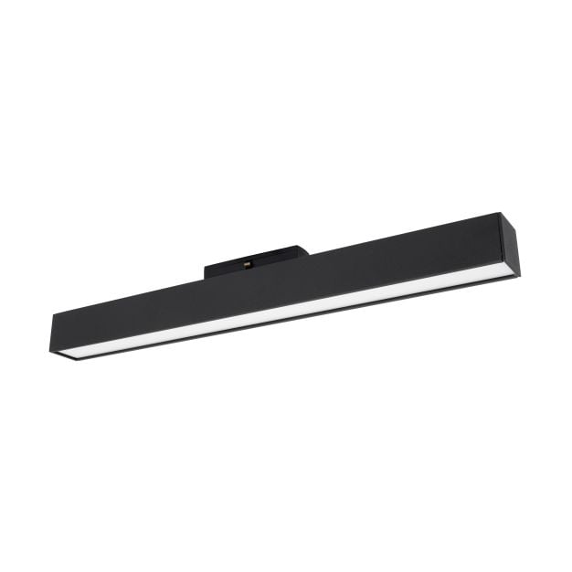 Nova Luce Rieti - armatuur voor magnetisch profielsysteem - 40,2 x 3,5 x 5,1 cm - 22W LED incl. - zwart - warmwitte lichtkleur