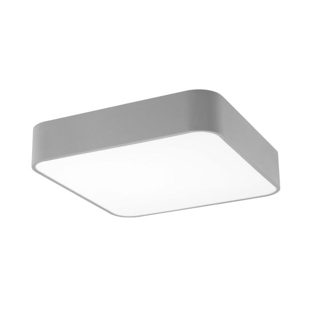 Nova Luce Forma - plafondverlichting - 40 x 40 x 11 cm - 35W LED incl. - warm witte lichtkleur - grijs