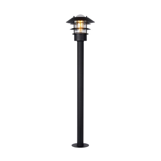 Lucide Zico - tuinpaal - 100 cm - IP44 - zwart