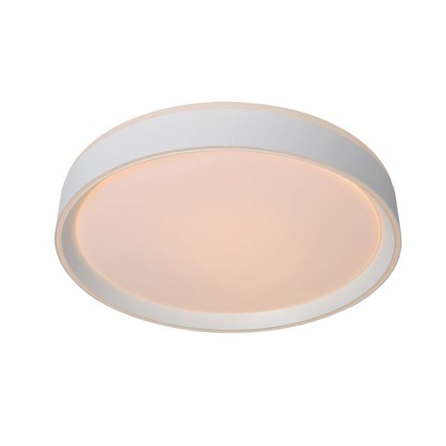 Lucide Nuria - plafondverlichting - Ø 40 x 7,5 cm - 24W LED incl. - 3 stappen dimbaar - wit