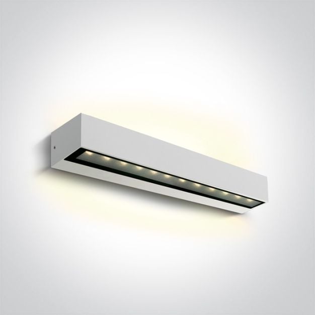 ONE Light Linear Outdoor Series Double Sided - wandlamp - 38 x 7,6 x 6,6 cm - 2 x 10W LED incl. - IP65 - wit