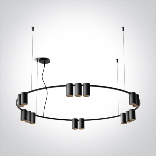 ONE Light Pendants - hanglamp - Ø 100 x 150 cm - zwart