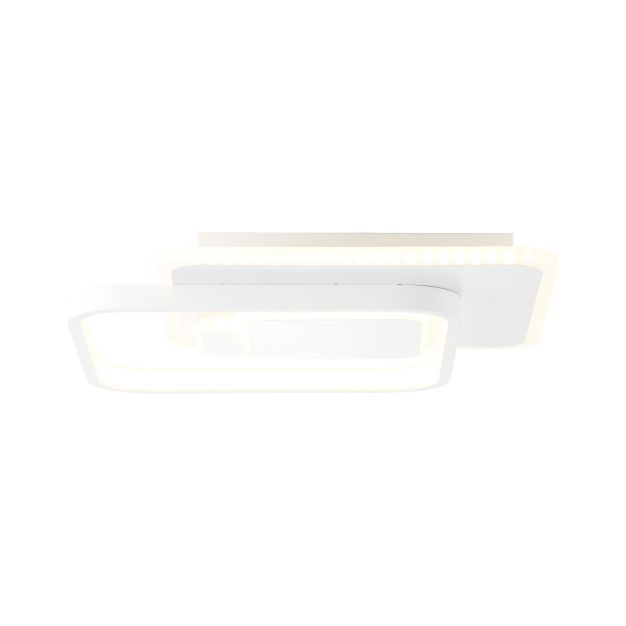 Brilliant Geron - plafond/wandverlichting - 31 x 31 x 6 cm - 24W LED incl. - wit