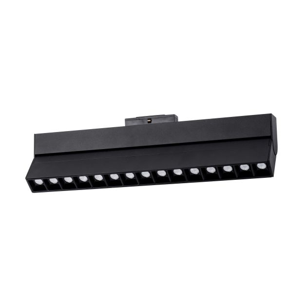 Nova Luce Este - magnetisch profiel - 40,7 x 3,4 x 11,6 cm - 22W LED incl. - zwart - warmwitte lichtkleur