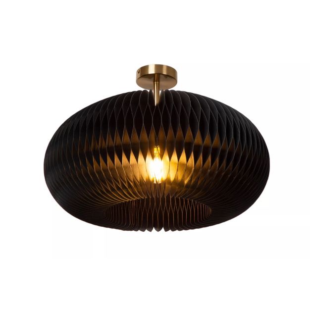 Lucide Armoni - plafondlamp - Ø 52 x 26 cm - zwart