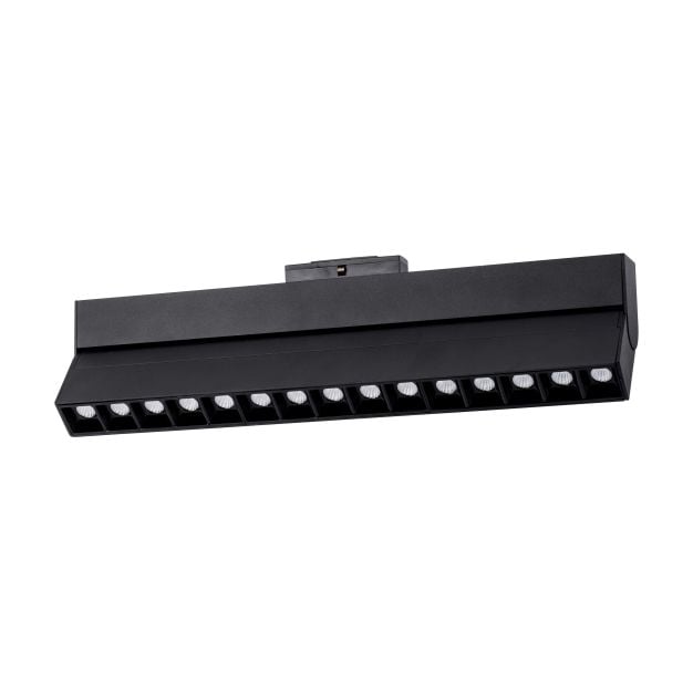 Nova Luce Este - armatuur voor magnetisch profielsysteem - 40,7 x 3,4 x 11,6 cm - 22W LED incl. - zwart - witte lichtkleur