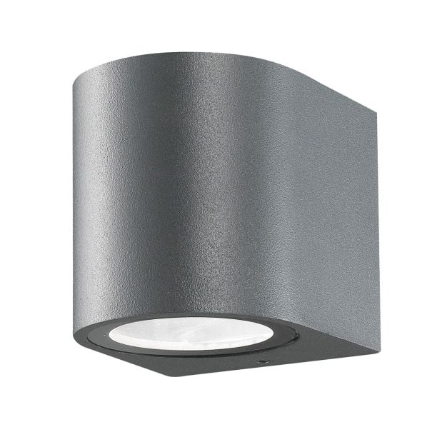 Nova Luce Nero - buiten wandlamp - 8 x 8 x 7 cm -  IP54 - donkergrijs