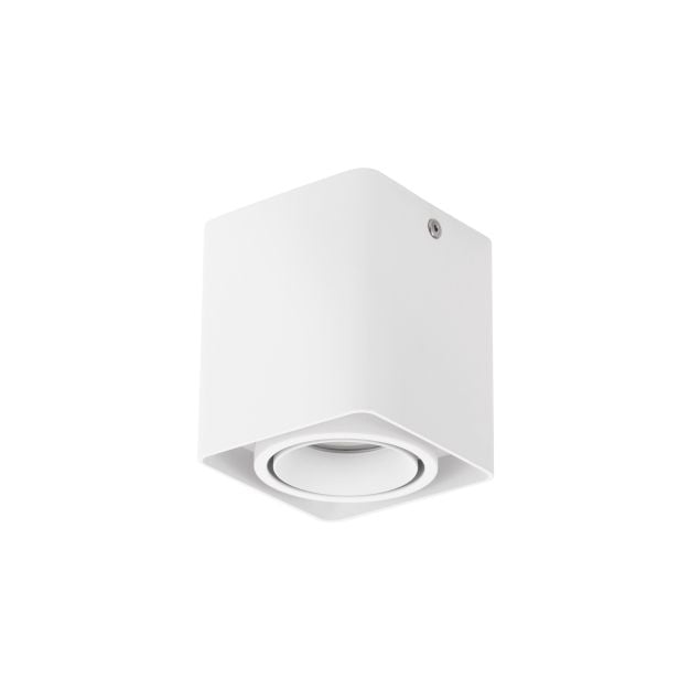 Nova Luce Rende - opbouwspot - 8,5 x 8,5 x 10 cm - wit