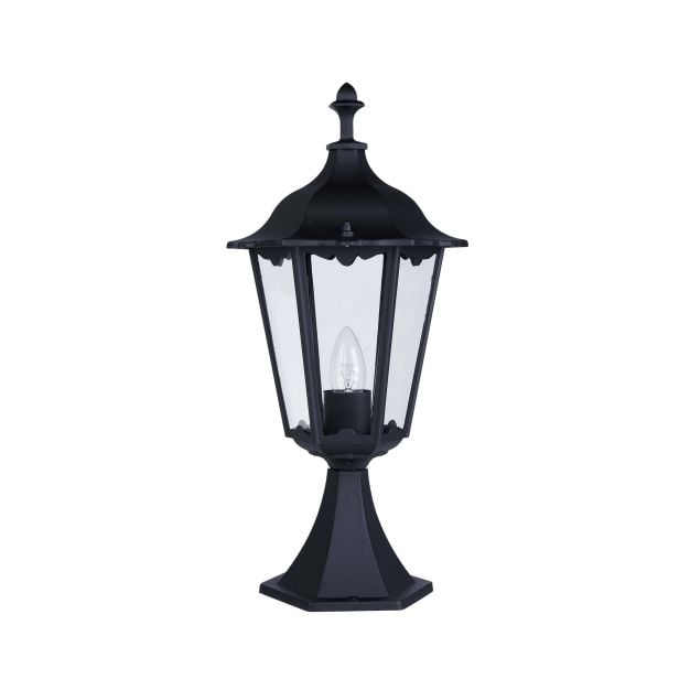 Searchlight Alex- sokkellamp - Ø 23 x 50 cm - IP44 - zwart