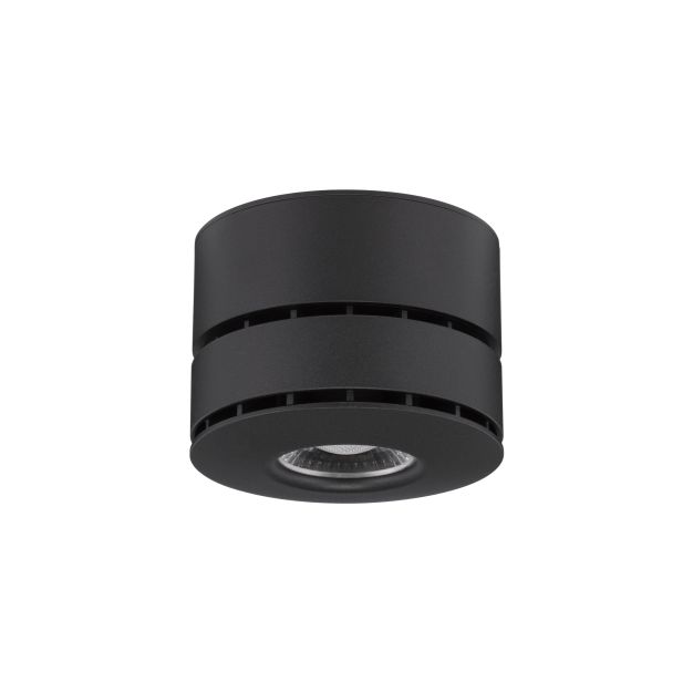 Nova Luce Lot - opbouwspot - Ø 10 x 7 cm - 15W LED incl. - zwart