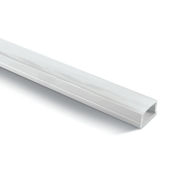 ONE Light profiel met diffusor - 2,3 x 1,4 cm - 200 cm  lengte - wit en opaal