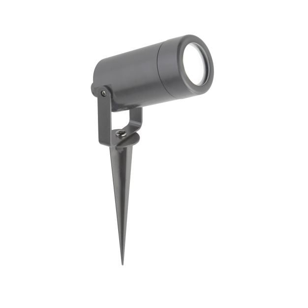 Searchlight Outdoor - grondspot op piek - 32 x 25 cm - IP44 - grijs