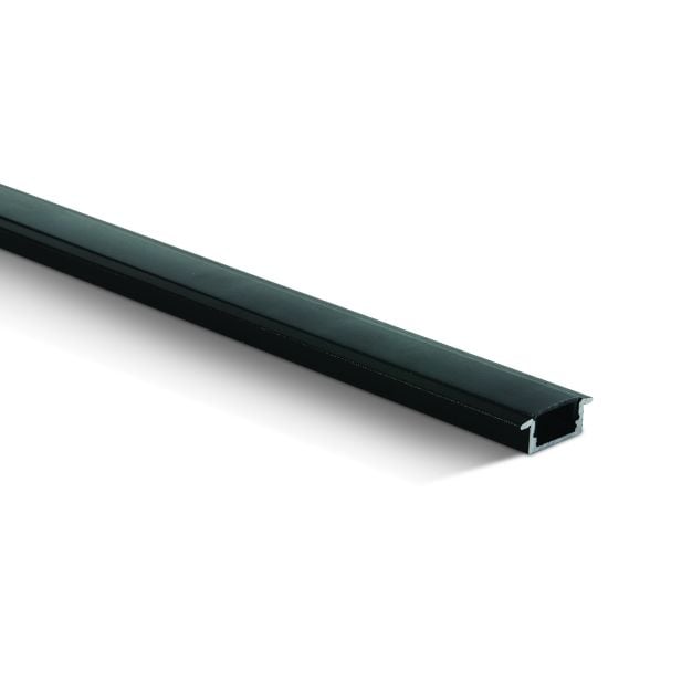 ONE Light Black Profiles Series - inbouw LED profiel - 2,3 x 0,9 cm - 200 cm lengte - zwart