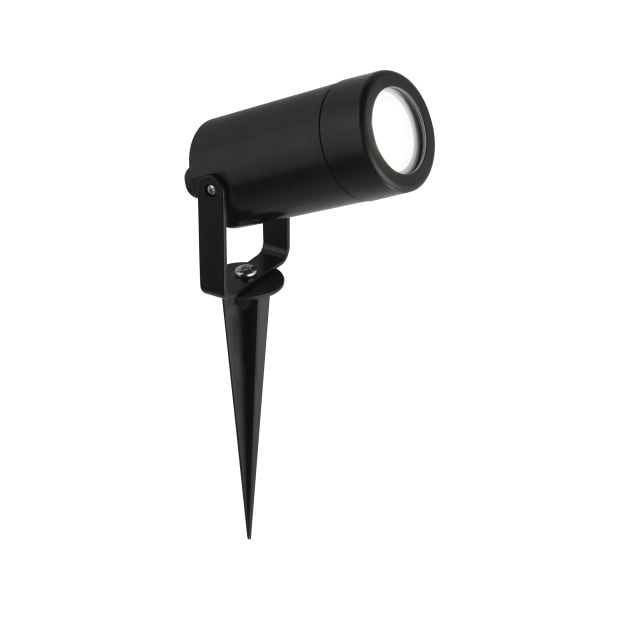 Searchlight Outdoor - grondspot op piek - 32 x 25 cm - IP44 - zwart