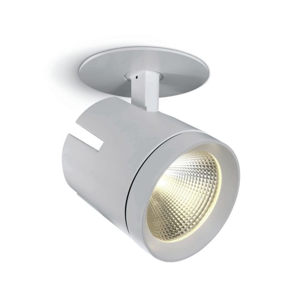 ONE Light COB Recessed - opbouwspot 1L - Ø 10 x 12,5 cm - 40W LED incl. - wit - warm witte lichtkleur