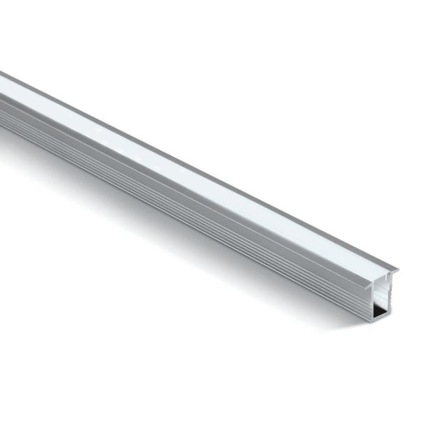 ONE Light inbouw profiel met diffusor - 200 cm - aluminium