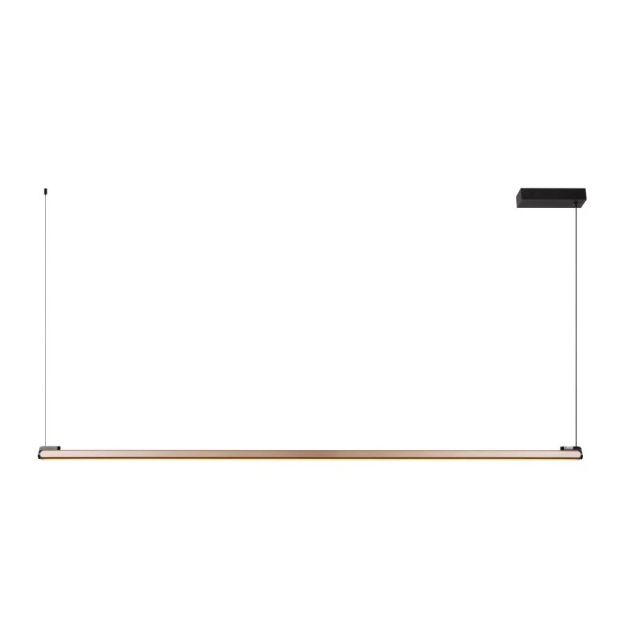 Lucide Braga - hanglamp - 150 x 5 x 207,9 cm - 36W dimbare LED incl. - koffie