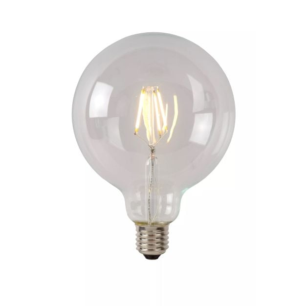 Lucide LED class B filament lamp - Ø 12,5 x 17,5 cm - E27 - 7W dimbaar - 2700K - transparant