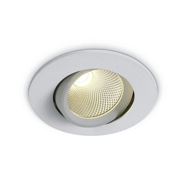 ONE Light COB Range - inbouwspot - Ø 90 mm, Ø 75 mm inbouwmaat - 7W LED incl. - wit